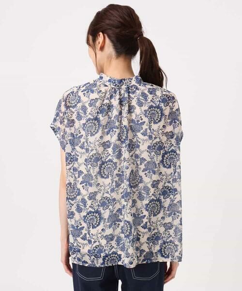 MK MICHEL KLEIN / エムケーミッシェルクラン シャツ・ブラウス | [洗える]更紗プリント花柄シフォンブラウス/前後2way | 詳細20