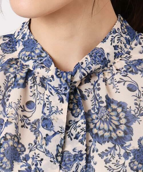 MK MICHEL KLEIN / エムケーミッシェルクラン シャツ・ブラウス | [洗える]更紗プリント花柄シフォンブラウス/前後2way | 詳細21