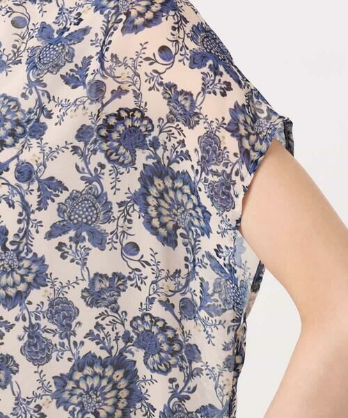 MK MICHEL KLEIN / エムケーミッシェルクラン シャツ・ブラウス | [洗える]更紗プリント花柄シフォンブラウス/前後2way | 詳細23