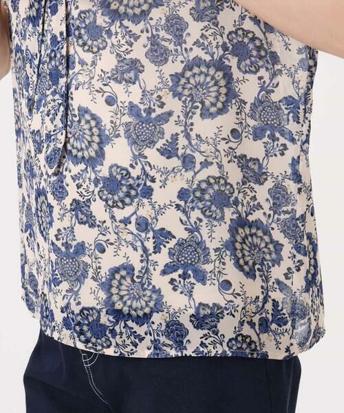 MK MICHEL KLEIN / エムケーミッシェルクラン シャツ・ブラウス | [洗える]更紗プリント花柄シフォンブラウス/前後2way | 詳細24