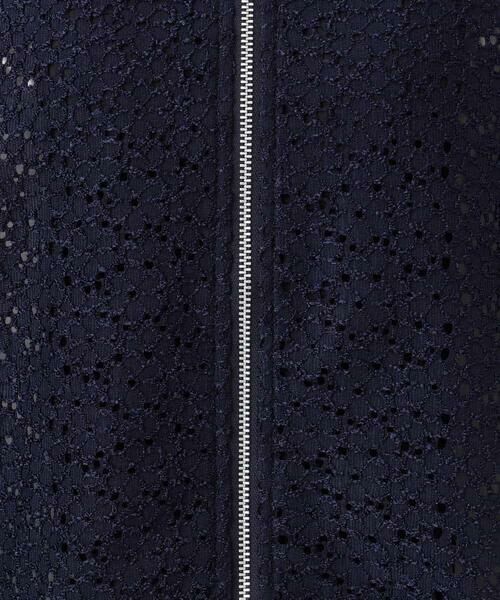 MK MICHEL KLEIN / エムケーミッシェルクラン その他アウター | 花柄ラッセルレースジップアップブルゾン/洗える | 詳細16