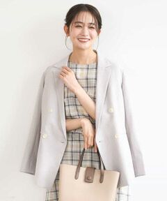 MK MICHEL KLEIN / エムケーミッシェルクラン テーラードジャケット | バイオヴィンテージツイル ダブルブレストジャケット/接触冷感/UVカット/速乾/洗える