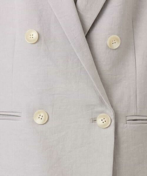 MK MICHEL KLEIN / エムケーミッシェルクラン テーラードジャケット | バイオヴィンテージツイル ダブルブレストジャケット/接触冷感/UVカット/速乾/洗える | 詳細22