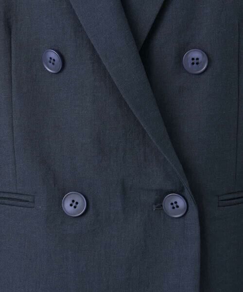 MK MICHEL KLEIN / エムケーミッシェルクラン テーラードジャケット | バイオヴィンテージツイル ダブルブレストジャケット/接触冷感/UVカット/速乾/洗える | 詳細25