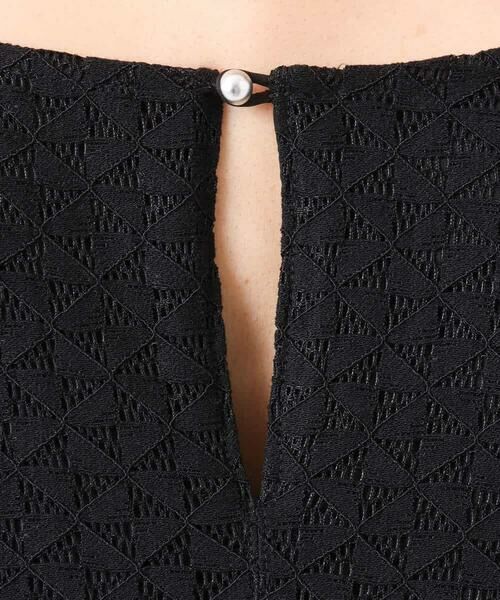 MK MICHEL KLEIN / エムケーミッシェルクラン ロング・マキシ丈ワンピース | [洗える]幾何柄レースAラインワンピース | 詳細20