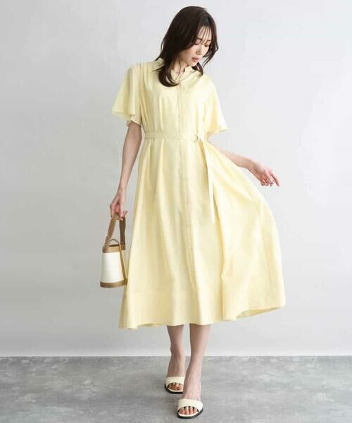 MK MICHEL KLEIN / エムケーミッシェルクラン ロング・マキシ丈ワンピース | [洗える]フレアースリーブ ベルト付きワンピース | 詳細11