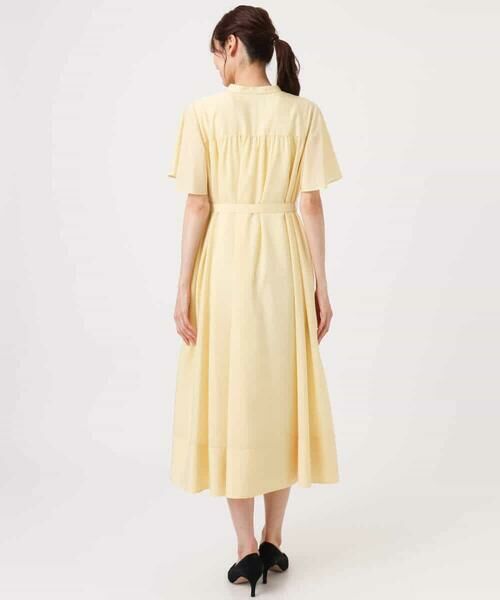 MK MICHEL KLEIN / エムケーミッシェルクラン ロング・マキシ丈ワンピース | [洗える]フレアースリーブ ベルト付きワンピース | 詳細14