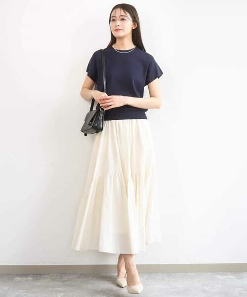 MK MICHEL KLEIN / エムケーミッシェルクラン ニット・セーター | フレンチスリーブニット/接触冷感/UVカット/洗える | 詳細13