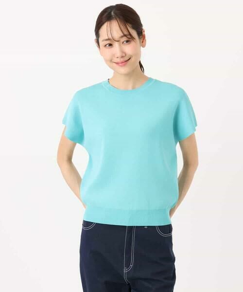 MK MICHEL KLEIN / エムケーミッシェルクラン ニット・セーター | フレンチスリーブニット/接触冷感/UVカット/洗える | 詳細23