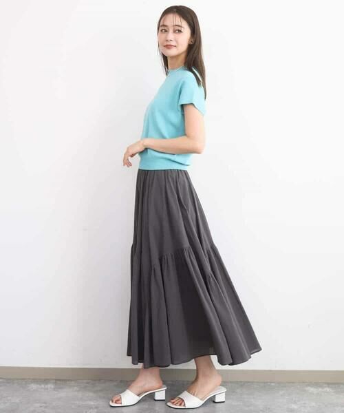 MK MICHEL KLEIN / エムケーミッシェルクラン ニット・セーター | フレンチスリーブニット/接触冷感/UVカット/洗える | 詳細4