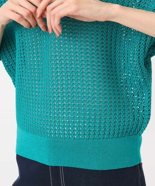 MK MICHEL KLEIN / エムケーミッシェルクラン ニット・セーター | [洗える]レーシー柄編み衿付きニット | 詳細27