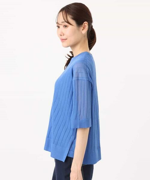 MK MICHEL KLEIN / エムケーミッシェルクラン ニット・セーター | ワイドリブシアーニット×タンクトップ ツインセット/洗える | 詳細20