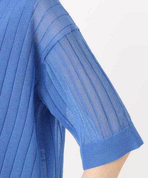 MK MICHEL KLEIN / エムケーミッシェルクラン ニット・セーター | ワイドリブシアーニット×タンクトップ ツインセット/洗える | 詳細23