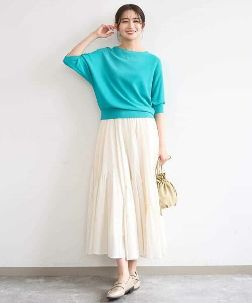 MK MICHEL KLEIN / エムケーミッシェルクラン ニット・セーター | 鹿の子編みドルマンニット/UVカット/洗える | 詳細12