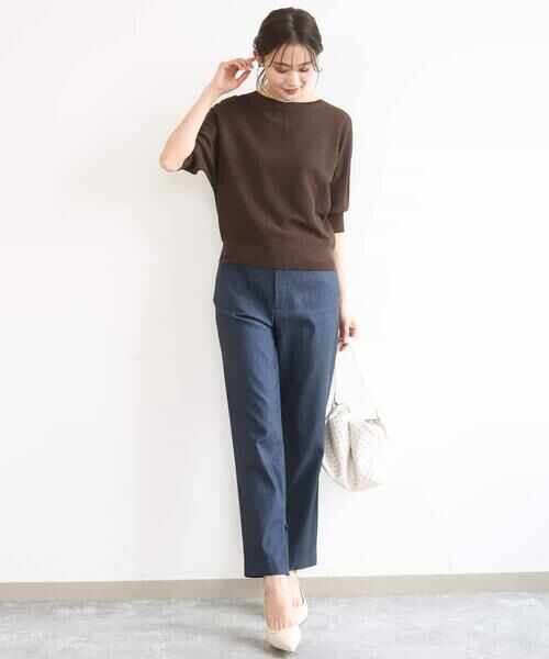 MK MICHEL KLEIN / エムケーミッシェルクラン ニット・セーター | 鹿の子編みドルマンニット/UVカット/洗える | 詳細2