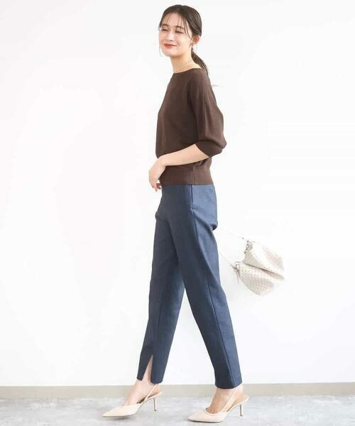 MK MICHEL KLEIN / エムケーミッシェルクラン ニット・セーター | 鹿の子編みドルマンニット/UVカット/洗える | 詳細3