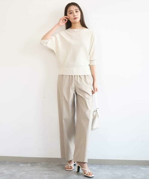 MK MICHEL KLEIN / エムケーミッシェルクラン ニット・セーター | 鹿の子編みドルマンニット/UVカット/洗える | 詳細8