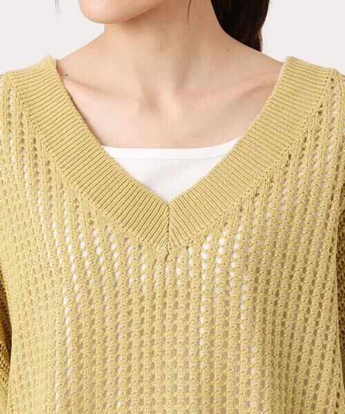 MK MICHEL KLEIN / エムケーミッシェルクラン ニット・セーター | [洗える]メッシュ編みニットベスト×タンクトップ ツインセット | 詳細16