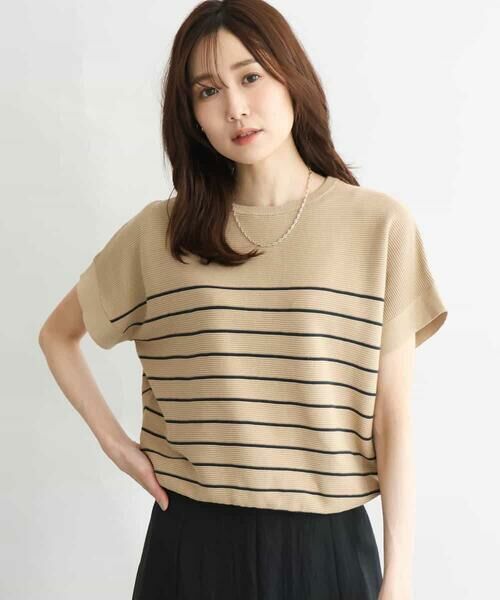 MK MICHEL KLEIN / エムケーミッシェルクラン ニット・セーター | [UVカット/洗える]マリンボーダーニット | 詳細12