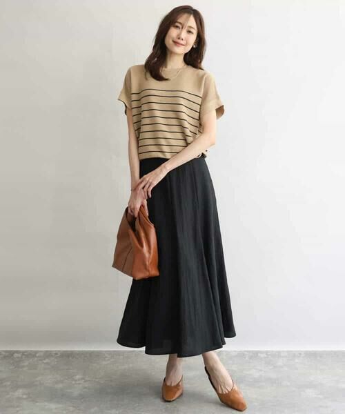 MK MICHEL KLEIN / エムケーミッシェルクラン ニット・セーター | [UVカット/洗える]マリンボーダーニット | 詳細13