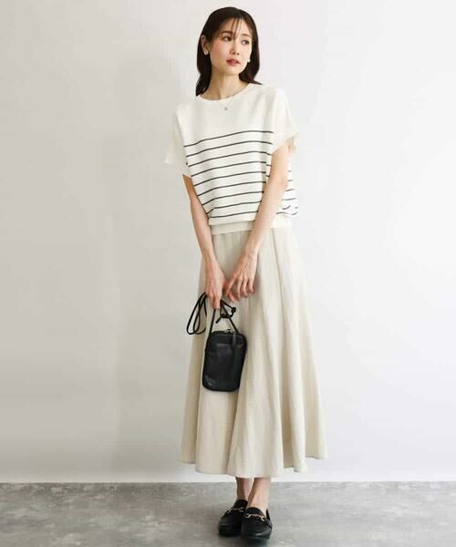 MK MICHEL KLEIN / エムケーミッシェルクラン ニット・セーター | [UVカット/洗える]マリンボーダーニット | 詳細2