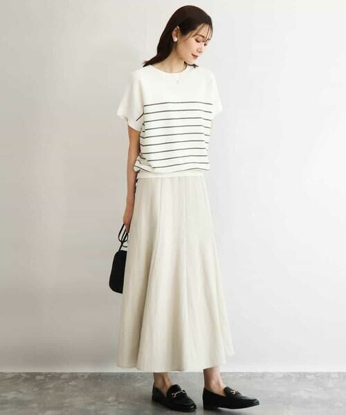 MK MICHEL KLEIN / エムケーミッシェルクラン ニット・セーター | [UVカット/洗える]マリンボーダーニット | 詳細3