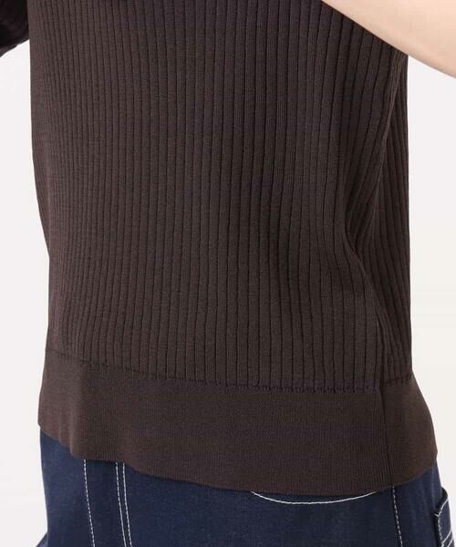 MK MICHEL KLEIN / エムケーミッシェルクラン ニット・セーター | [UVカット/洗える]ワイドリブ配色デザインニット | 詳細25