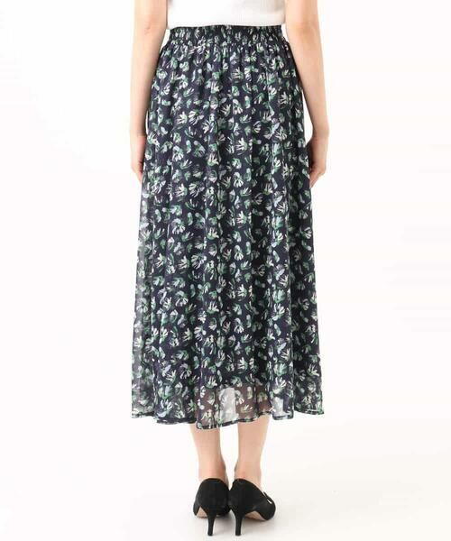 MK MICHEL KLEIN / エムケーミッシェルクラン ロング・マキシ丈スカート | 花柄シフォンスカート/洗える | 詳細17