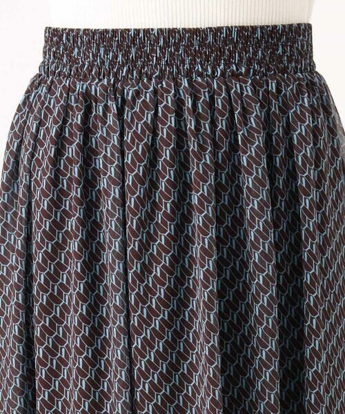 MK MICHEL KLEIN / エムケーミッシェルクラン ロング・マキシ丈スカート | [洗える]幾何柄シフォンスカート | 詳細18