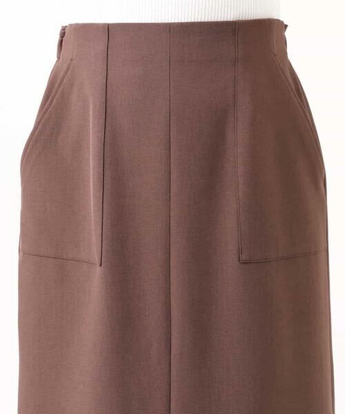 MK MICHEL KLEIN / エムケーミッシェルクラン ロング・マキシ丈スカート | ポケットデザインストレッチタイトスカート/洗える | 詳細24
