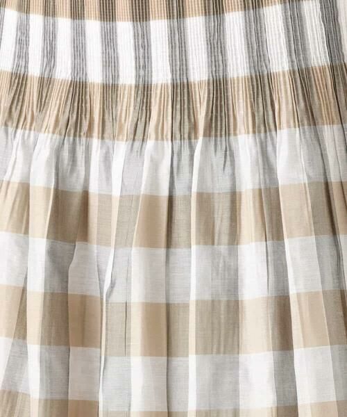 MK MICHEL KLEIN / エムケーミッシェルクラン ロング・マキシ丈スカート | [洗える]シアーチェックストライプ柄リバーシブルスカート | 詳細30