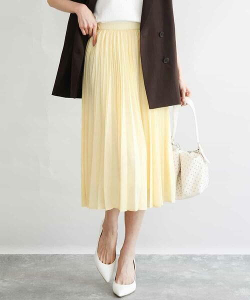 MK MICHEL KLEIN / エムケーミッシェルクラン ロング・マキシ丈スカート | [洗える]プリーツデザインスカート | 詳細1