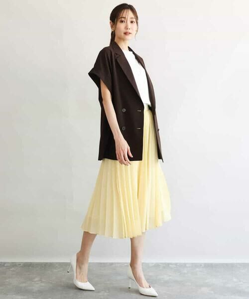 MK MICHEL KLEIN / エムケーミッシェルクラン ロング・マキシ丈スカート | [洗える]プリーツデザインスカート | 詳細3