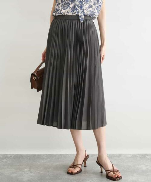 MK MICHEL KLEIN / エムケーミッシェルクラン ロング・マキシ丈スカート | [洗える]プリーツデザインスカート | 詳細5