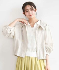 MK MICHEL KLEIN / エムケーミッシェルクラン その他アウター | フーデットライトブルゾン/洗える