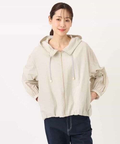 MK MICHEL KLEIN / エムケーミッシェルクラン その他アウター | フーデットライトブルゾン/洗える | 詳細25