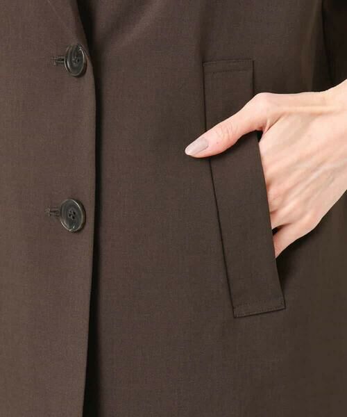 MK MICHEL KLEIN / エムケーミッシェルクラン セットアップ | [洗える]リネンライクストレッチ フレンチスリーブジャケット | 詳細26