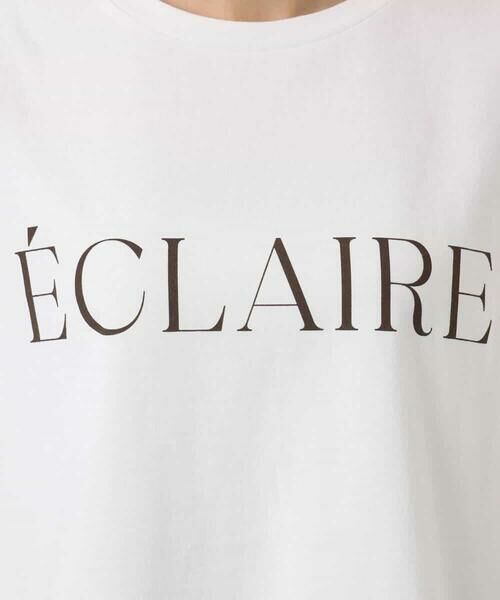 MK MICHEL KLEIN / エムケーミッシェルクラン カットソー | ニュアンス配色コットンロゴTシャツ/洗える | 詳細27