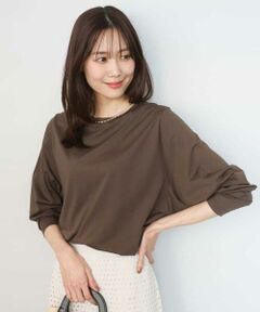 MK MICHEL KLEIN / エムケーミッシェルクラン カットソー | シルケット天竺リラックスカットソー/接触冷感/洗える