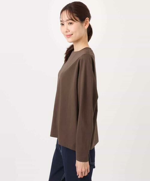 MK MICHEL KLEIN / エムケーミッシェルクラン カットソー | シルケット天竺リラックスカットソー/接触冷感/洗える | 詳細14