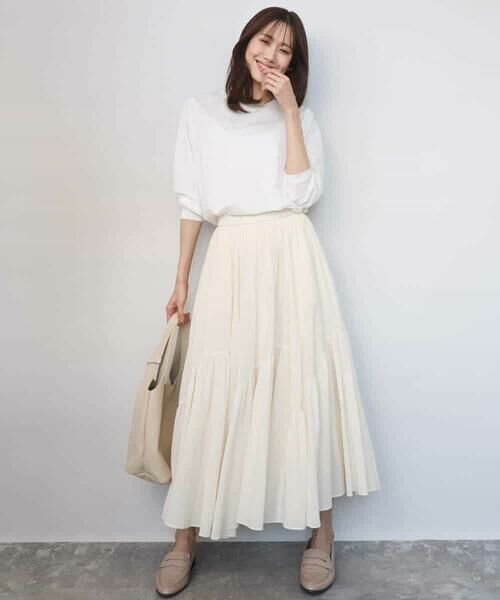 MK MICHEL KLEIN / エムケーミッシェルクラン カットソー | シルケット天竺リラックスカットソー/接触冷感/洗える | 詳細2