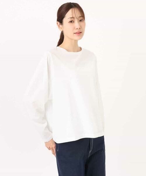 MK MICHEL KLEIN / エムケーミッシェルクラン カットソー | シルケット天竺リラックスカットソー/接触冷感/洗える | 詳細21