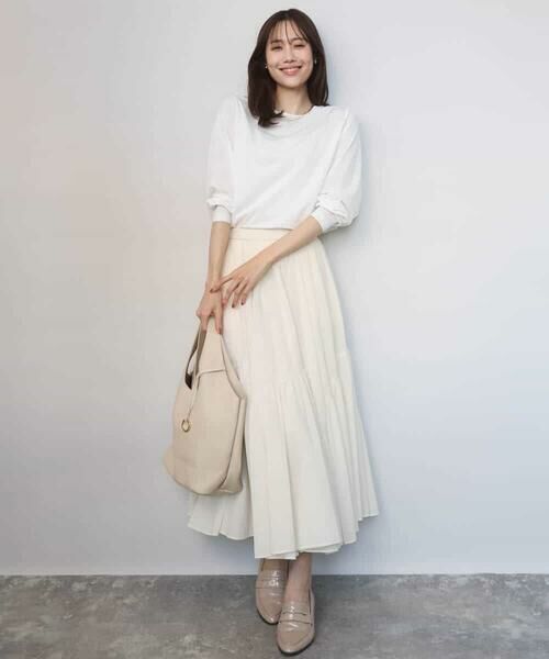 MK MICHEL KLEIN / エムケーミッシェルクラン カットソー | シルケット天竺リラックスカットソー/接触冷感/洗える | 詳細4