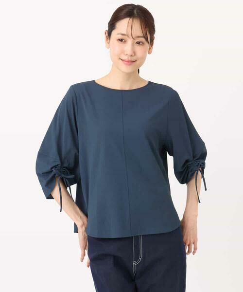 MK MICHEL KLEIN / エムケーミッシェルクラン カットソー | ドロストスリーブデザインカットソー/洗える | 詳細13