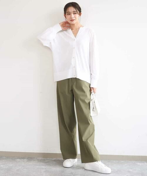 MK MICHEL KLEIN / エムケーミッシェルクラン その他パンツ | コットンライクストレッチワイドパンツ/抗ピリング/洗える | 詳細12