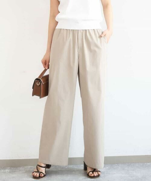 MK MICHEL KLEIN / エムケーミッシェルクラン その他パンツ | コットンライクストレッチワイドパンツ/抗ピリング/洗える | 詳細13