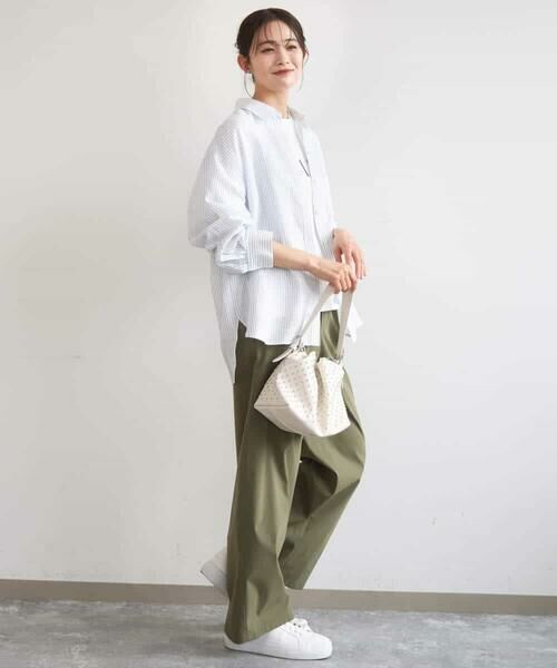 MK MICHEL KLEIN / エムケーミッシェルクラン その他パンツ | コットンライクストレッチワイドパンツ/抗ピリング/洗える | 詳細9