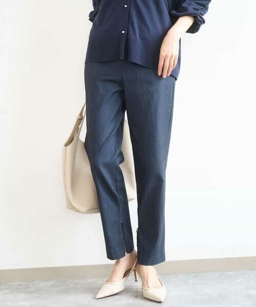 MK MICHEL KLEIN / エムケーミッシェルクラン チノ・ワークパンツ | ハイストレッチ細身シルエットパンツ/洗える | 詳細5