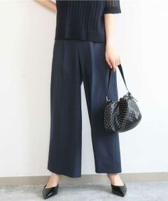 MK MICHEL KLEIN / エムケーミッシェルクラン その他パンツ | バイオヴィンテージツイル ワイドストレートパンツ/接触冷感/UVカット/速乾/洗える