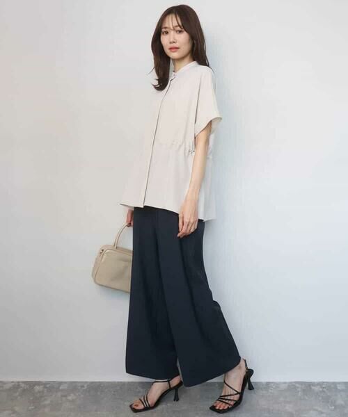 MK MICHEL KLEIN / エムケーミッシェルクラン その他パンツ | バイオヴィンテージツイル ワイドストレートパンツ/接触冷感/UVカット/速乾/洗える | 詳細16